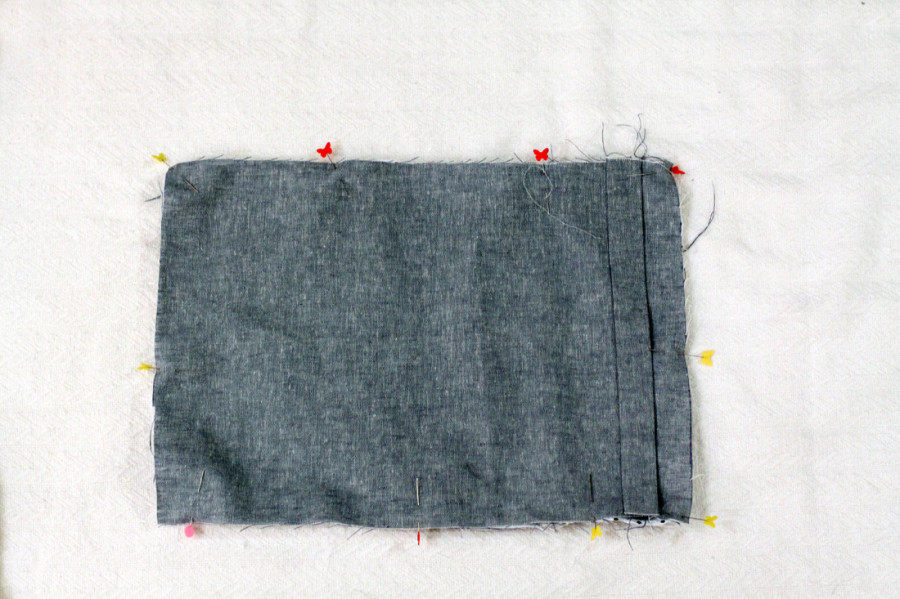Sewbon.com for Therm O Web | How to DIY Trim and Sew an Envelope Pillow using HeatnBond Hem Tape