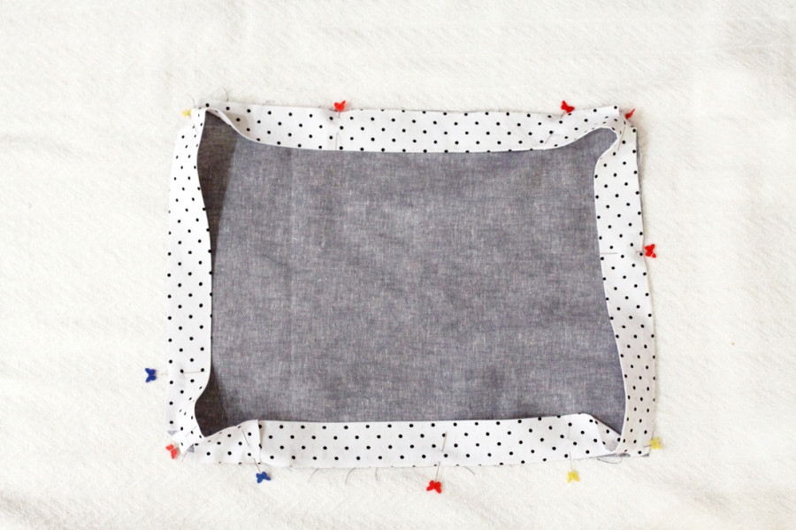 Sewbon.com for Therm O Web | How to DIY Trim and Sew an Envelope Pillow using HeatnBond Hem Tape