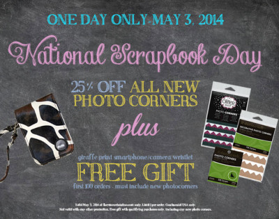 National Scrapbook Day Promotion Therm O Web-2014