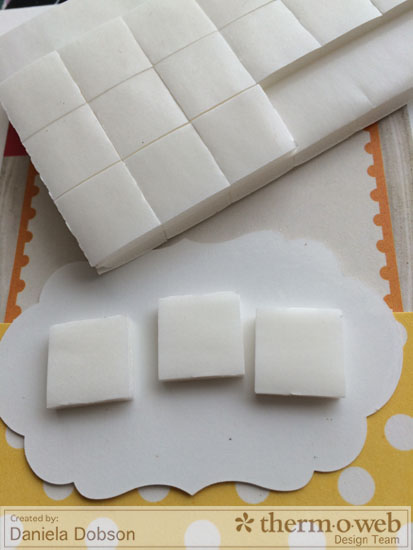 Happy memories by Daniela Dobson Therm O Web 3D foam squares