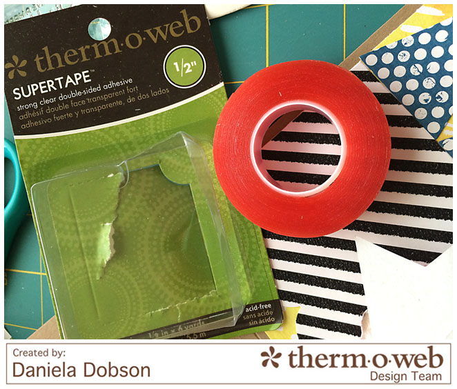 Just a note step 3 by Daniela Dobson for Therm O Web Supertape