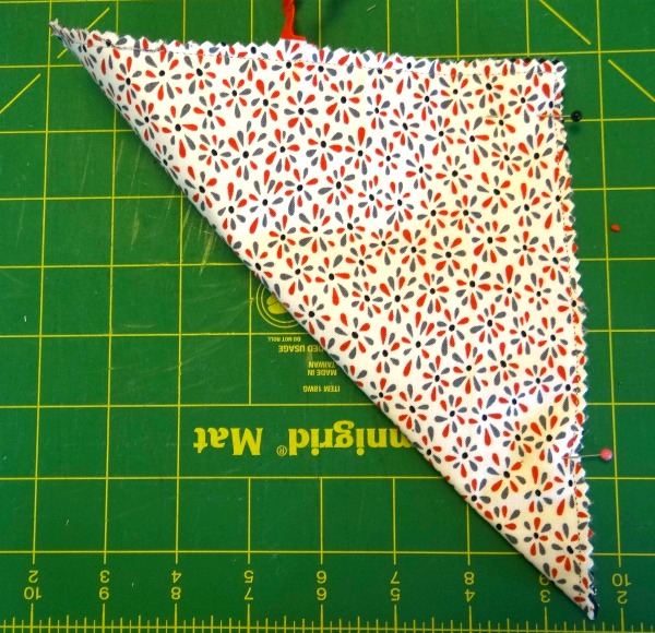 fold over and pin then sew