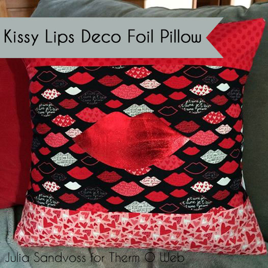Dedo Foils Lips Valentine HeatnBond Pillow