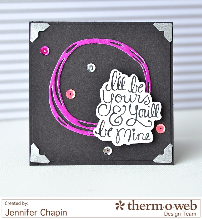 decofoils foils valentine card thermoweb icraft