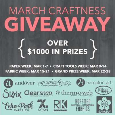 Sizzix National Craft Month Giveaway Therm O Web
