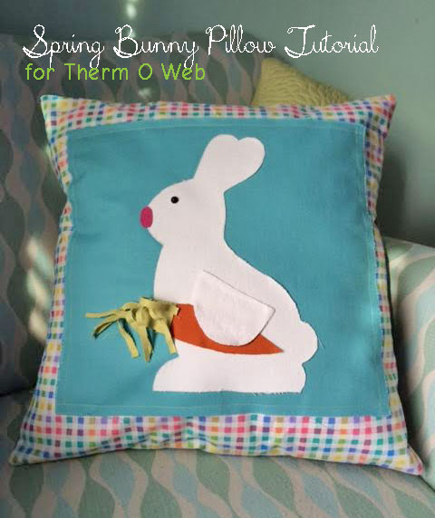 Indygo Junction Bunny Pillow Fabric Fuse HeatnBond