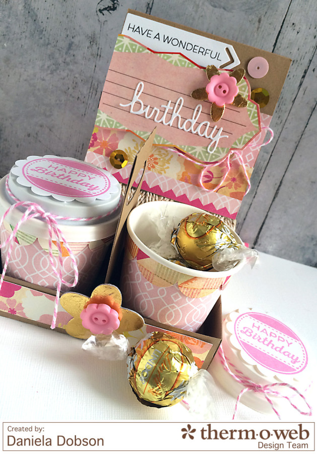 Birthday gift set by Daniela Dobson Therm O Web