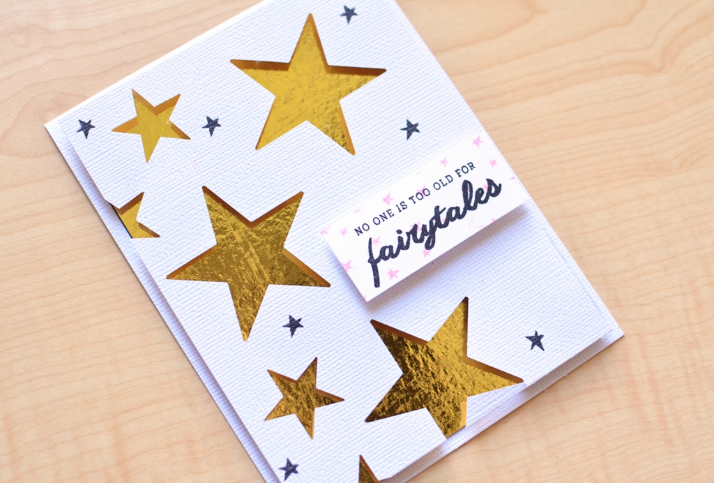 iCraft Deco Foil Gold Star Engagement Card
