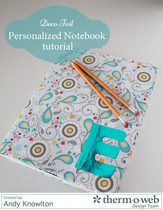 Personalized Notebook with Foil letter main