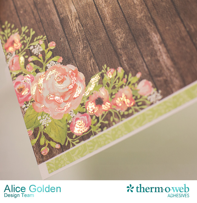 Alice Golden DecoFoil Rustic Elegance Wedding Gift Card Holder 7