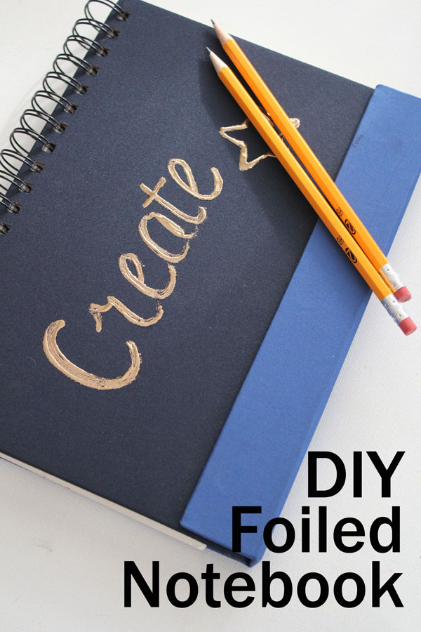 DIY Foiled Notebook - simple to make with no fancy tools or machines!
