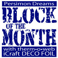 block of the month thermoweb button