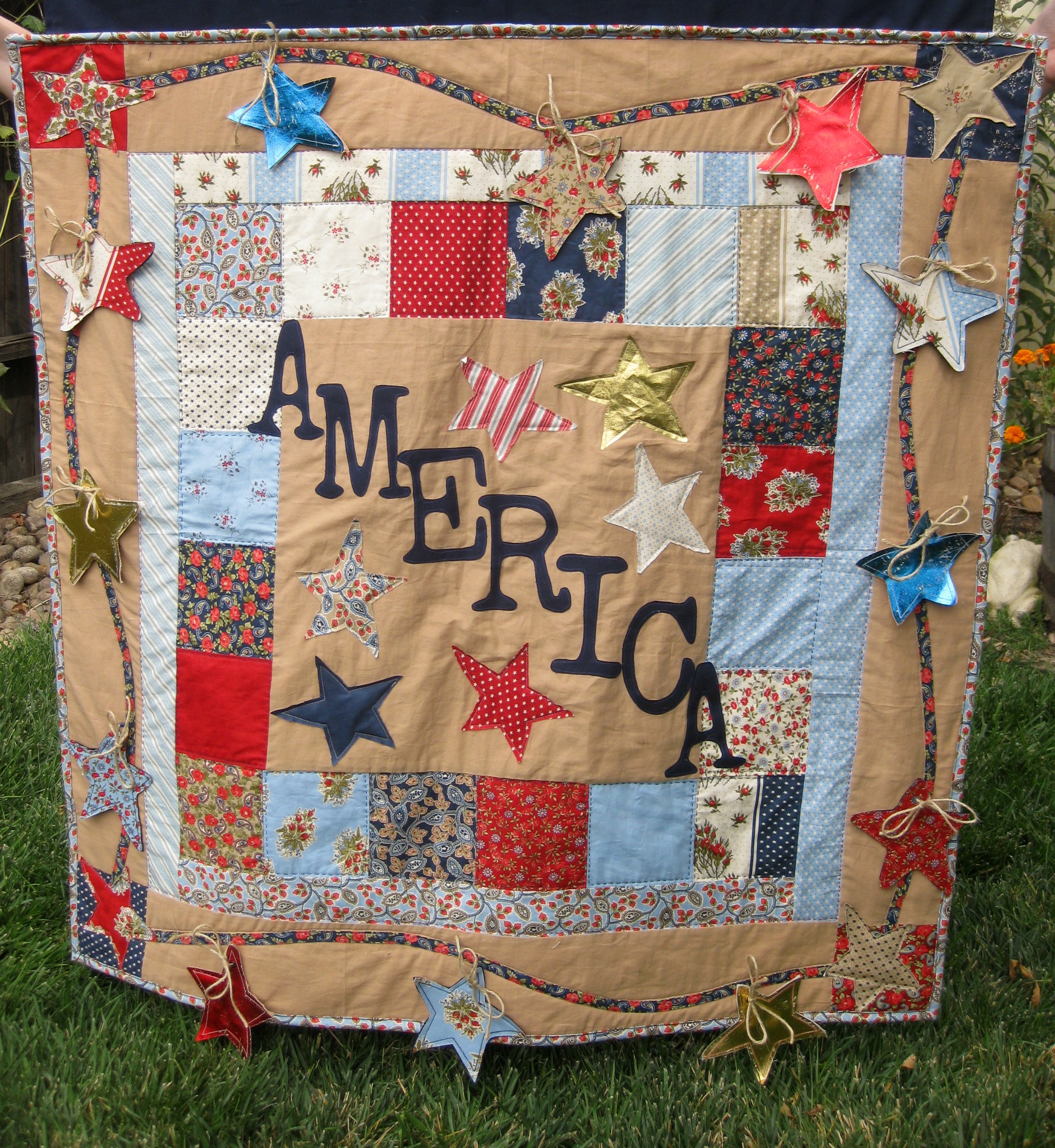 America Deco Foil Quilt Amy Warner