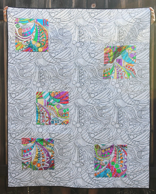 Coloring Book Quilt using Thermoweb iCraft Decofoils