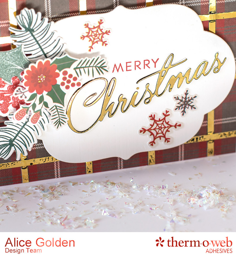 Alice Golden TOW Foiled Christmas Card and Ornament 11