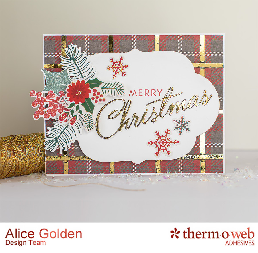 Alice Golden TOW Foiled Christmas Card and Ornament 9