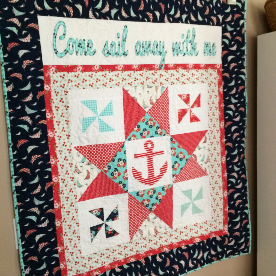 come sail away with me anchor quilt