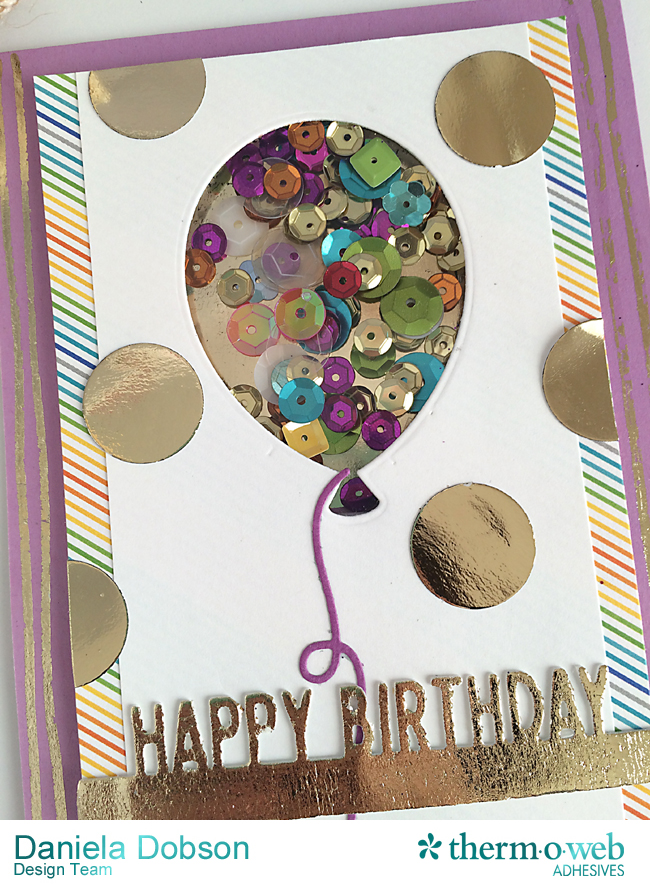 Happy birthday  Deco Foil Card by Daniela Dobson