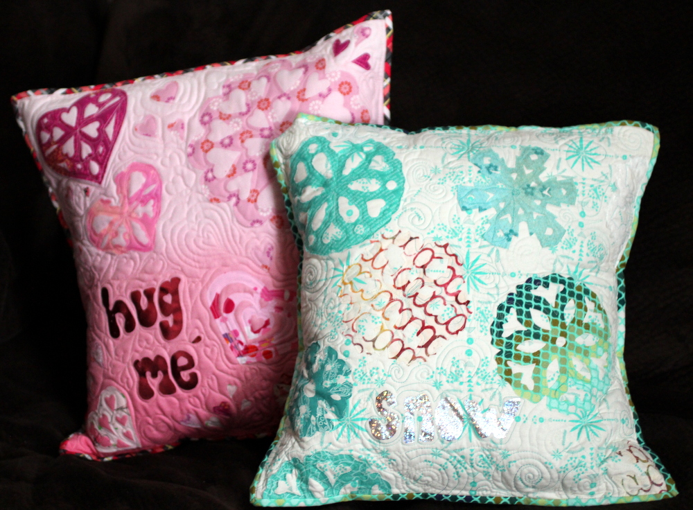 Heart and Snowflake PIllows