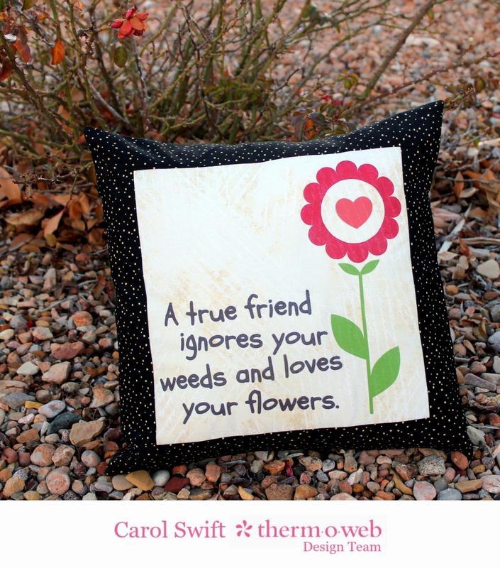 Celebrate Your Friendship With An Iron-on Transfer Pillow