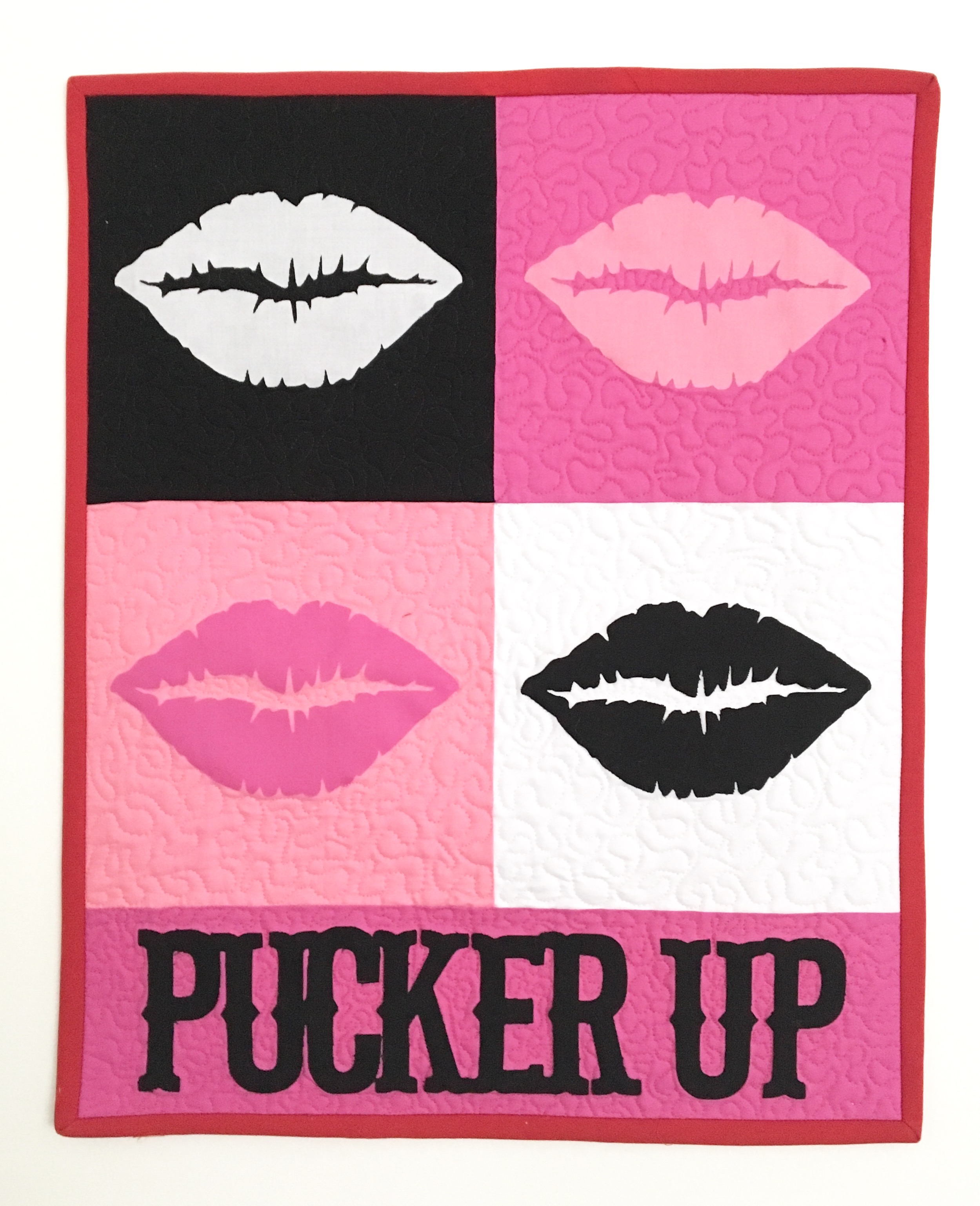 Pucker Up Valentine HeatnBond Quilt