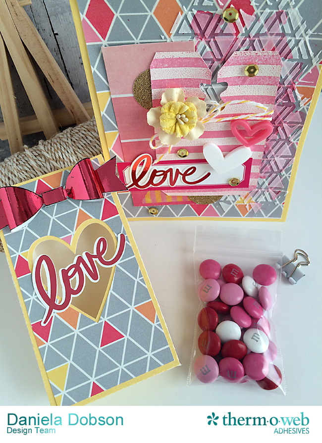 Love bag with card and candy by Daniela Dobson