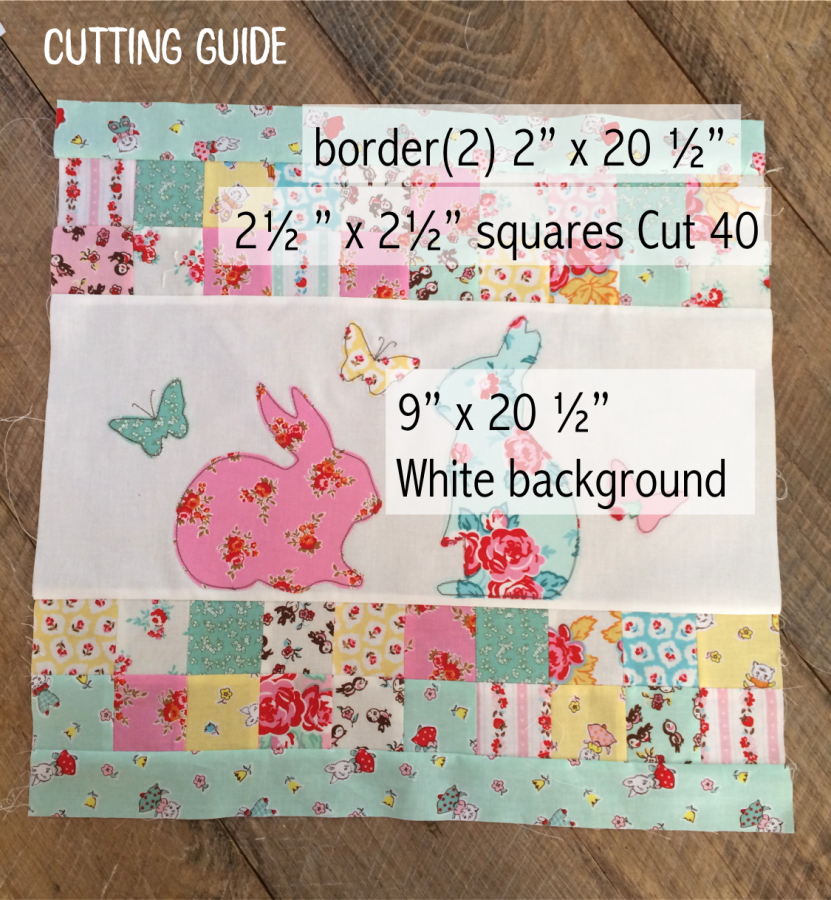bunny pillow cutting guide
