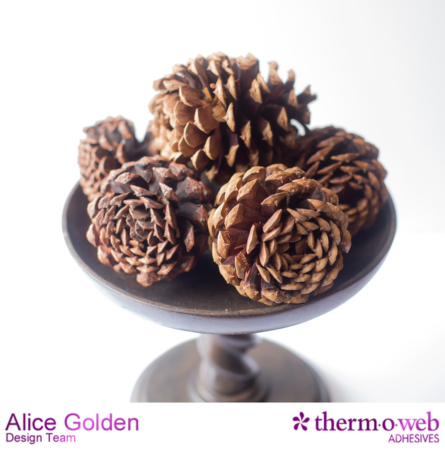 Alice Golden TOW Glitter Dust Pine Cone Flowers 1