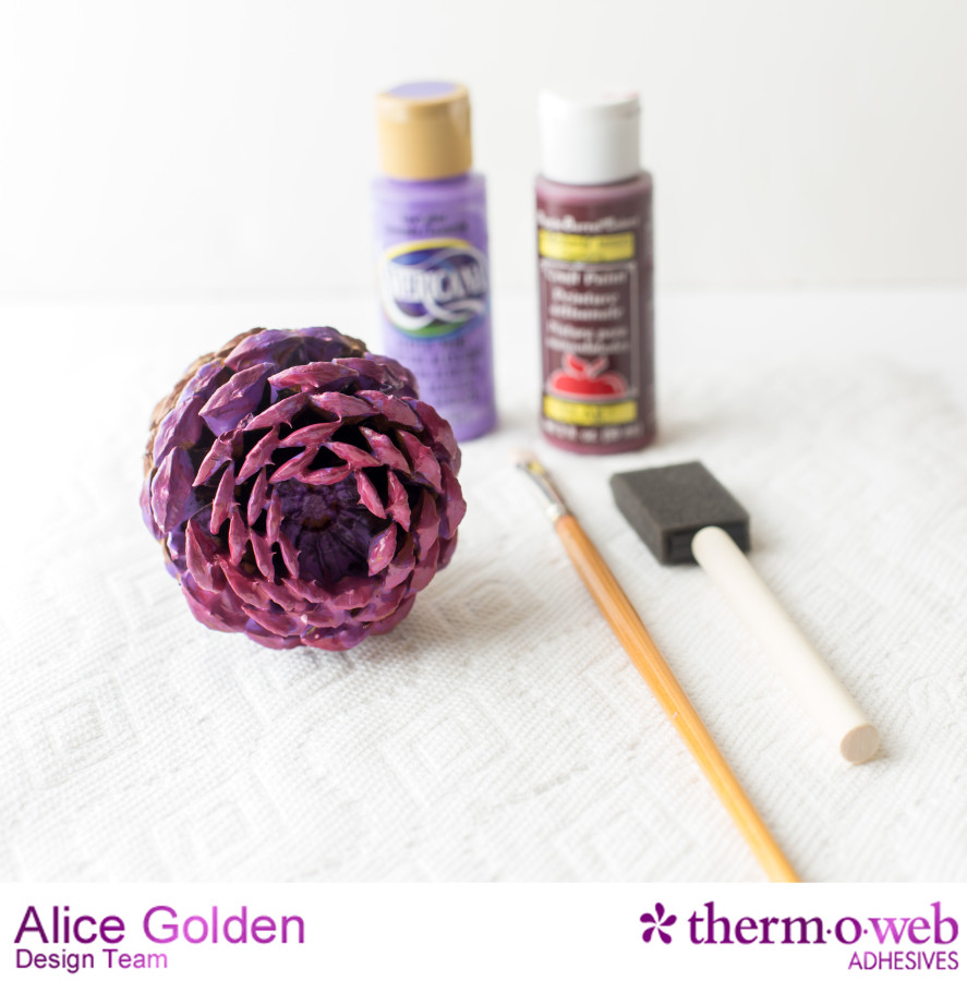 Alice Golden TOW Glitter Dust Pine Cone Flowers 2