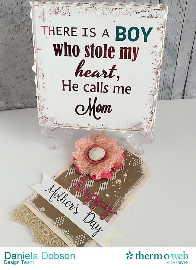 Happy Mother's Day tile and tag by Daniela Dobson