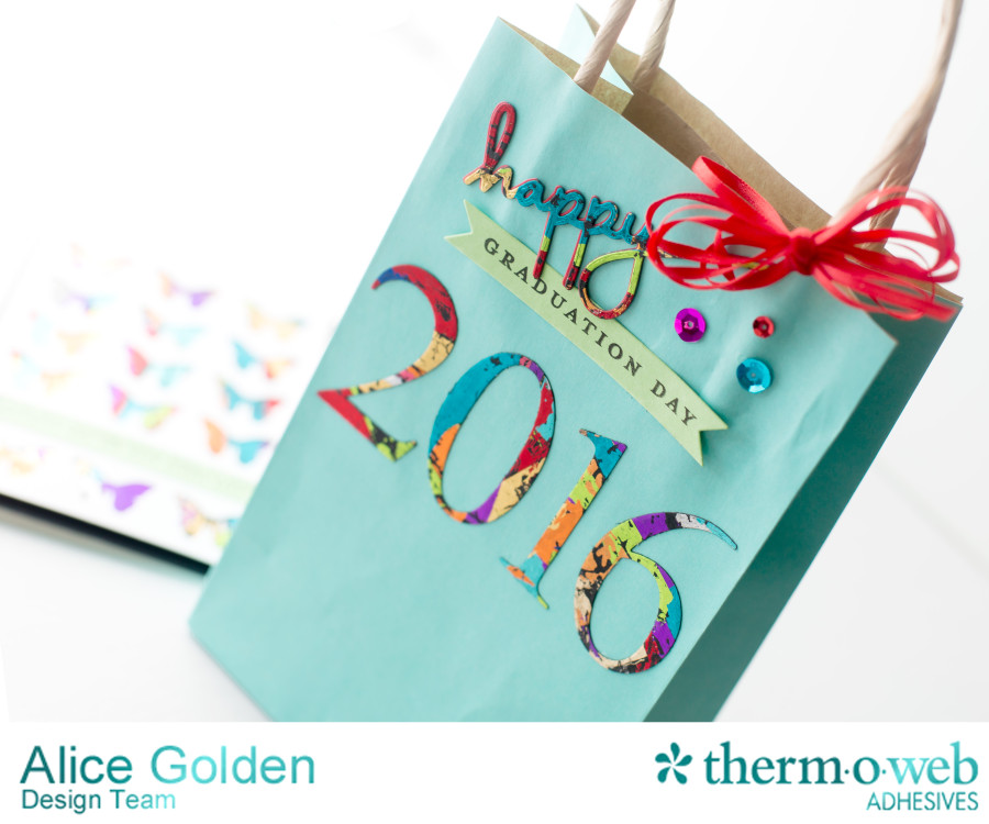 Alice Golden TOW DecoFoil Scraps Graduation Card and Gift Bag 10 copy