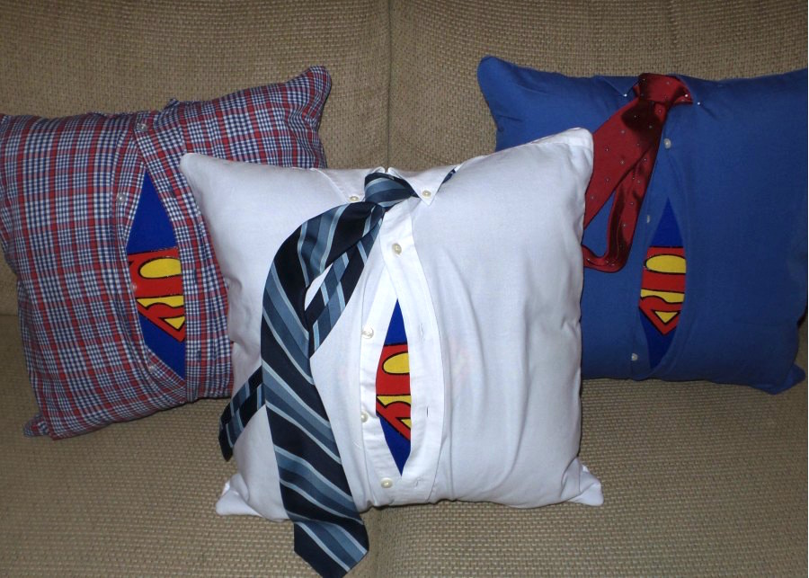 Jennifer Davey Superman Pillow