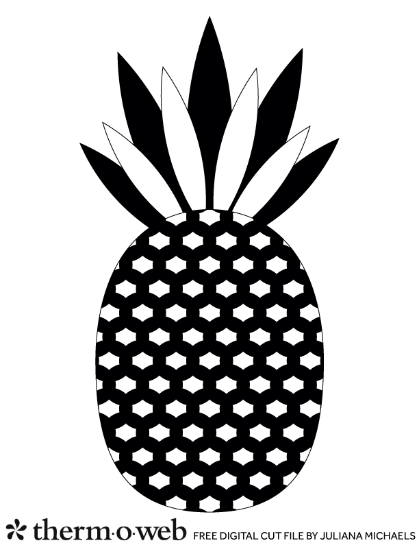 Be A Pineapple Free Digital Cut File by Juliana Michaels for Therm O Web