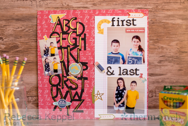 Back To School layout Deco Foil Adhesive Pen
