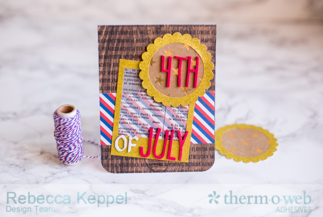 Rbecca Keppel Glitter Dust Frame 4th of July Cards