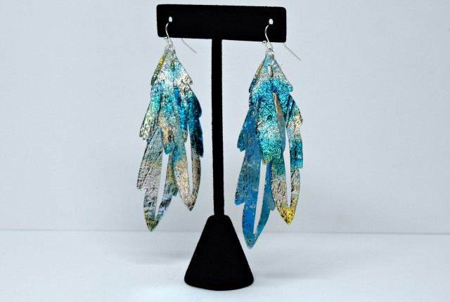 Deco Foil Mixed Media Earrings