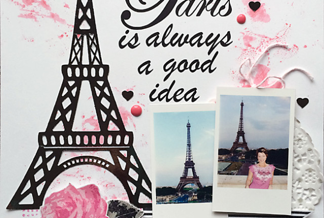 Paris Layout with Deco Foil Transfer Sheets by Daniela Dobson