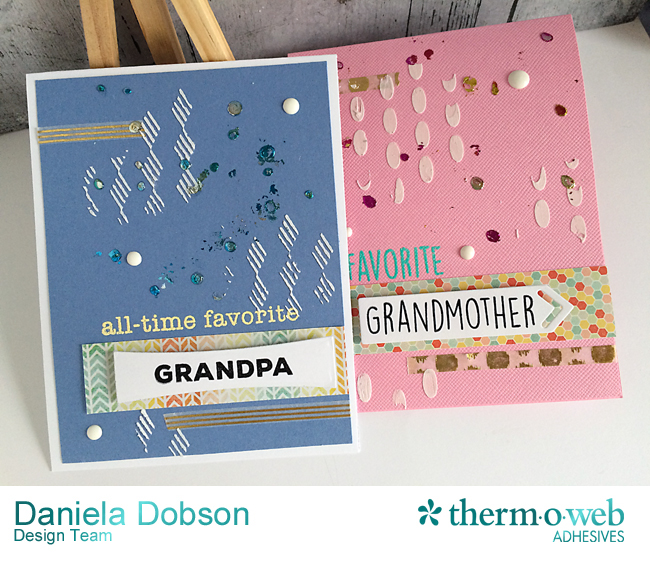 Grandparents Cards featuring Deco Foil by Daniela Dobson