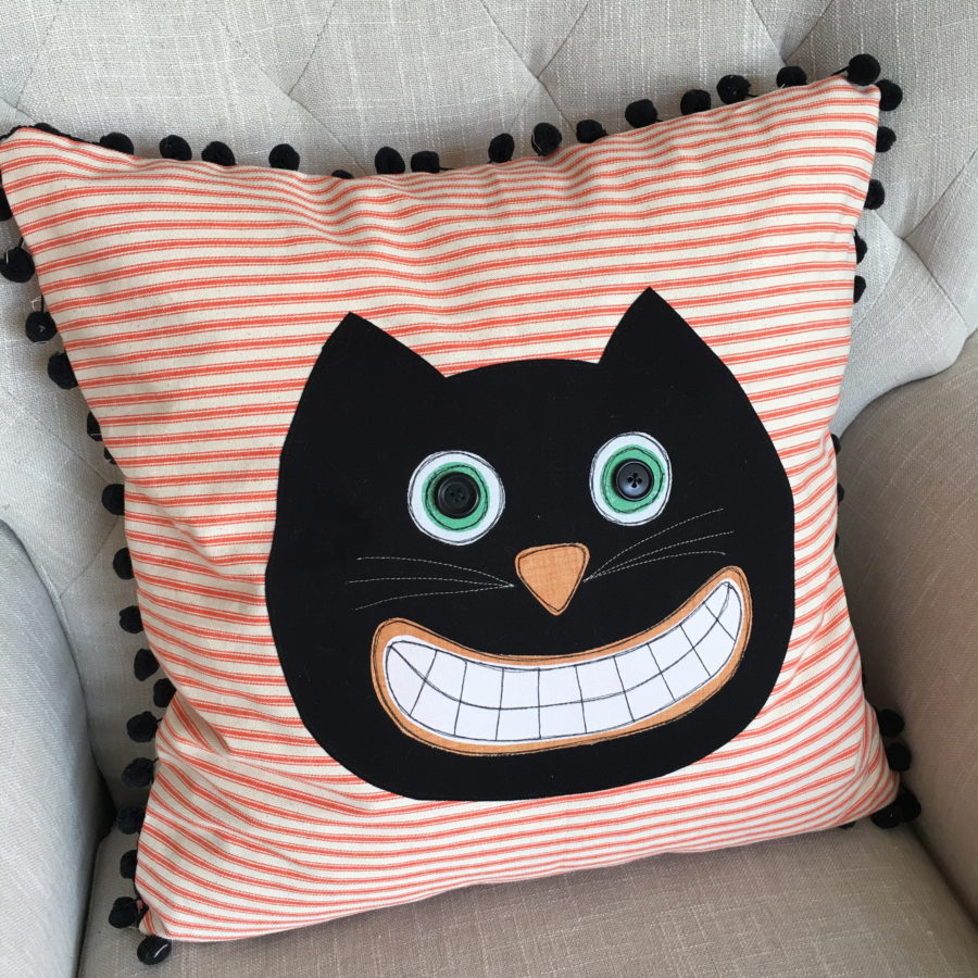 Amanda Niederhauser Black Cat HeatnBond Pillow