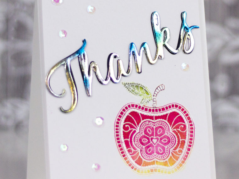Chrissie Tobas Foiled Thank You Card