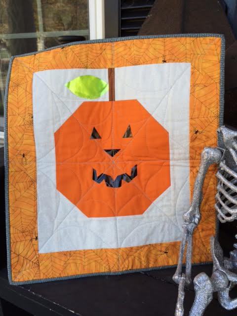 Jamie Mueller Halloween Pumpkin Mini Quilt