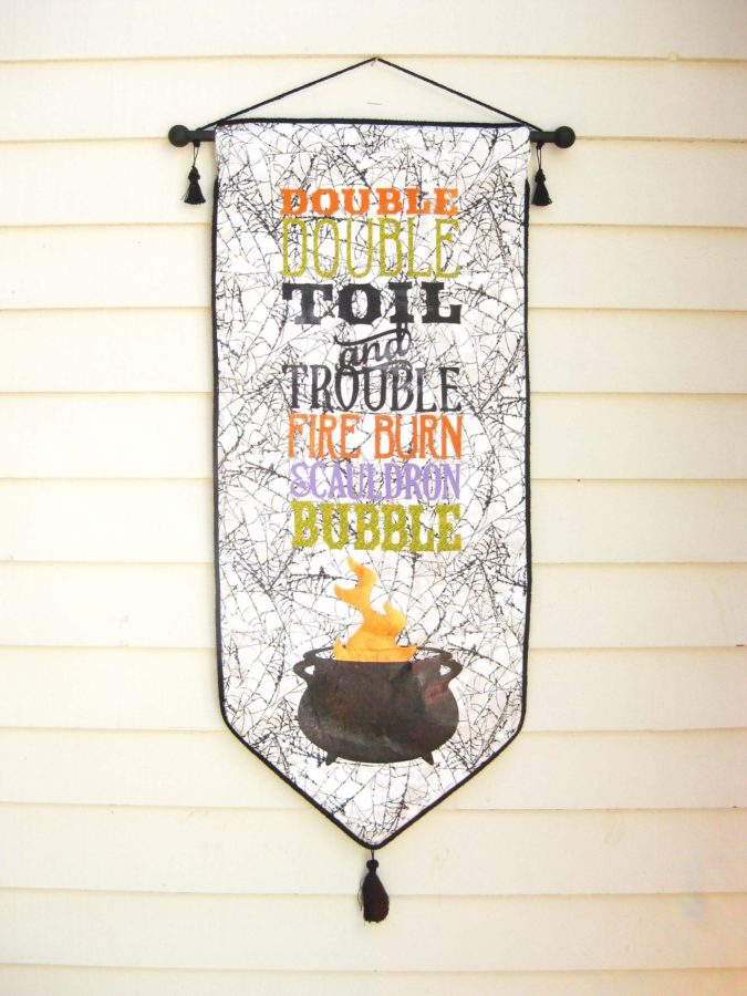 Audrey Yeager Halloween Toil and Trouble Banner