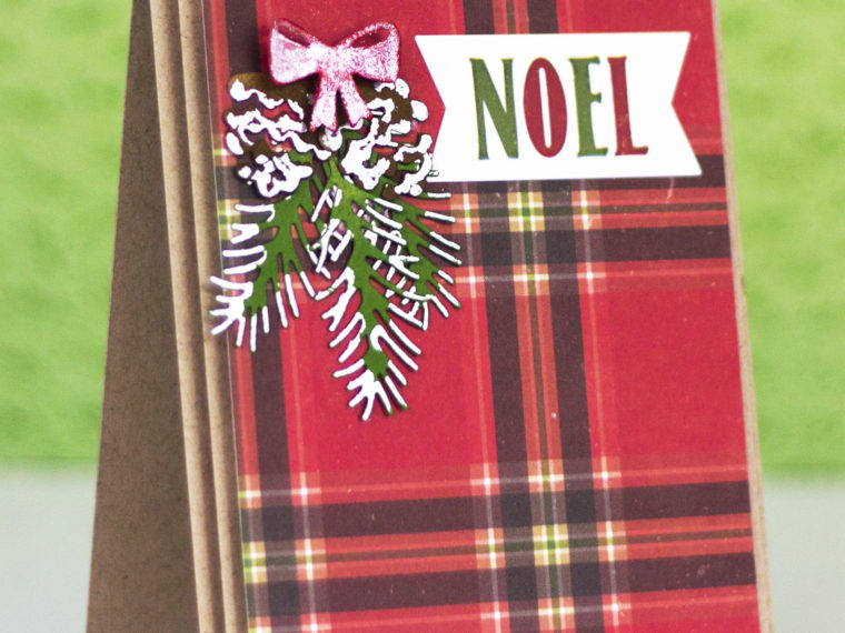 Noel Deco Foil Holiday Card by Chrissie Tobas