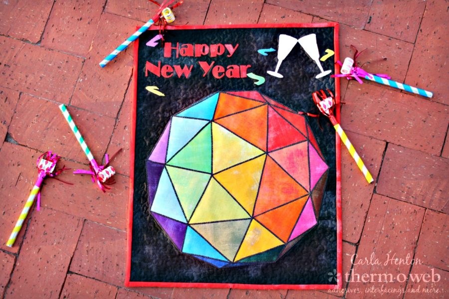 Let the Ball Drop Mini Quilt by Carla Henton