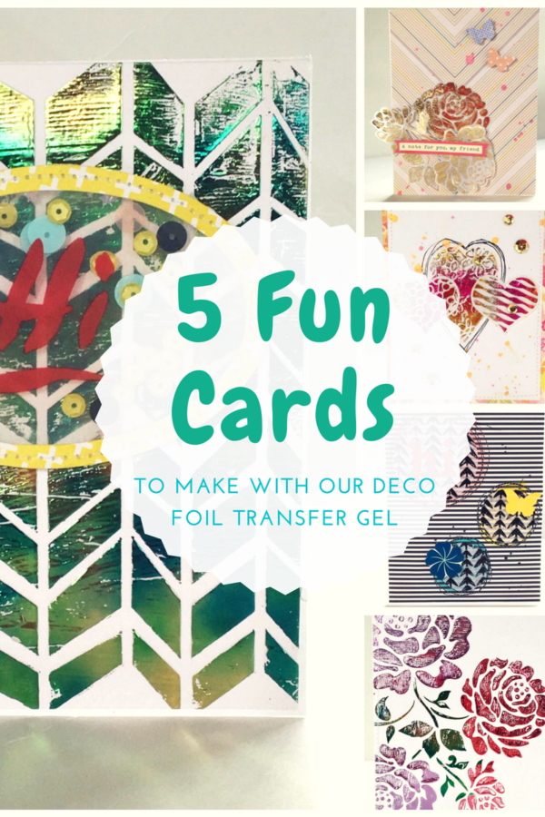 5 Deco Foil Cards