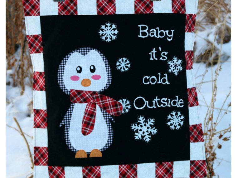 Baby It's Cold Outside Mini Quilt