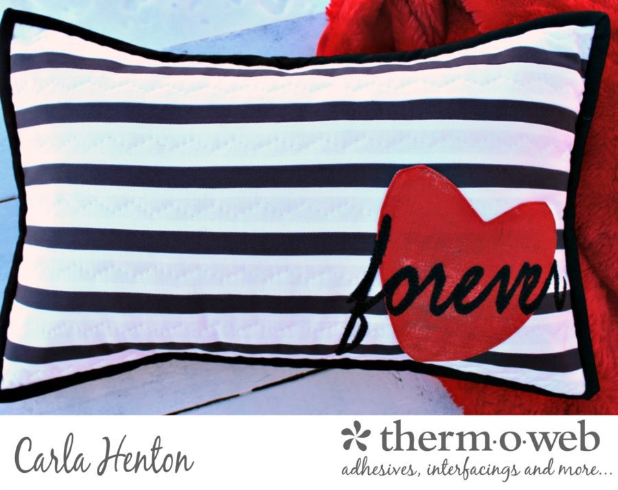 HeatnBond Love Valentine Pillow Cover