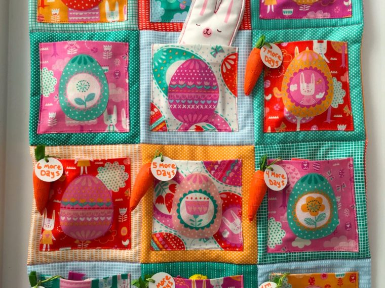 Easter Countdown Calendar Quilt with Moda Fabrics and HeatnBond