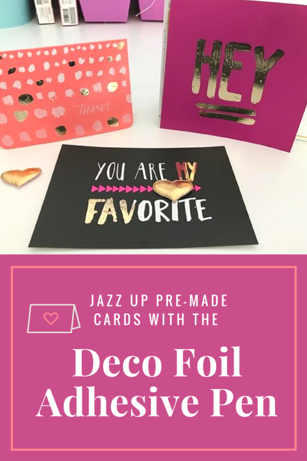 Jazz Up Pre-made Cards with Deco Foil
