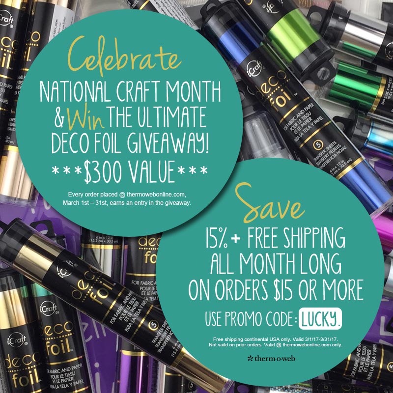National Craft Month Sale at Thermoweb